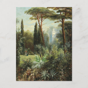 A Romantic Castle Park Franz Xaver Birkinger Postcard