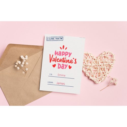  A Romantic Valentines Day Gathering Note Card