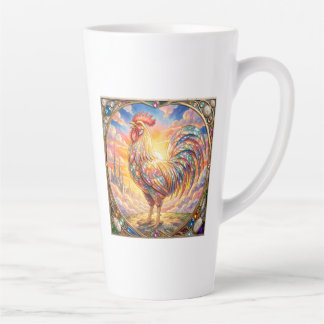 A rooster Latte Mug