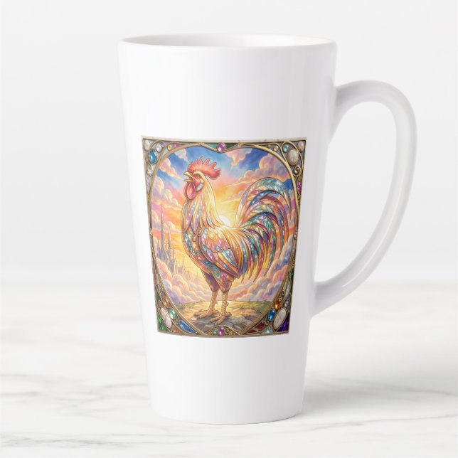 A rooster Latte Mug (Right)