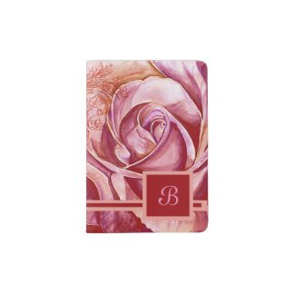 A Rose 3 Passport Holder