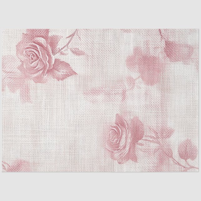 A Rose and Lace Series Design #7 Tissue Paper (Front)