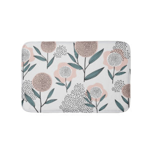 A rose bath mat