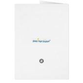 A Rose for Danielle, blank card. (Back)