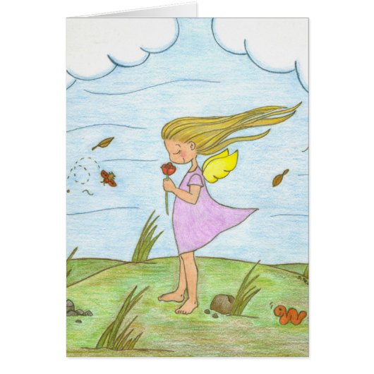 A Rose for Danielle, blank card. Cards (Front)
