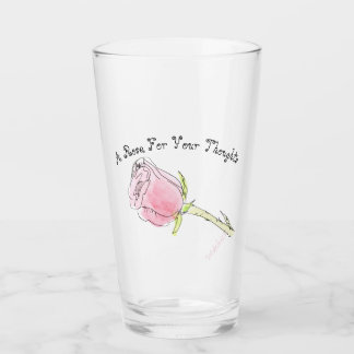 A Rose For Your Thoughts Glass