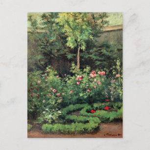 A Rose Garden, fine art by Camille Pissarro, Postcard