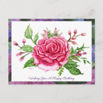 A Rose Is A Rose Greeting Postcard by lmountz1935 at Zazzle