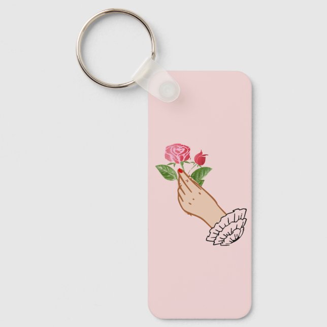 A rose  keychain (Front)