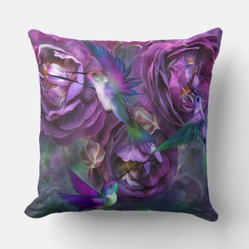 A Rose Named Violette Art Decorator Pillow