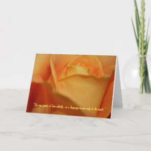 "A Rose" Note Card & Postage Stamp