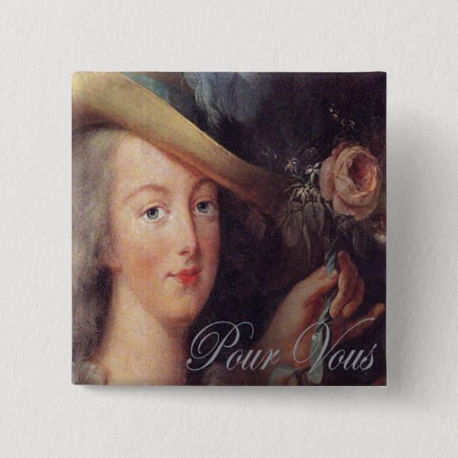 A rose pour vous. button (Front)