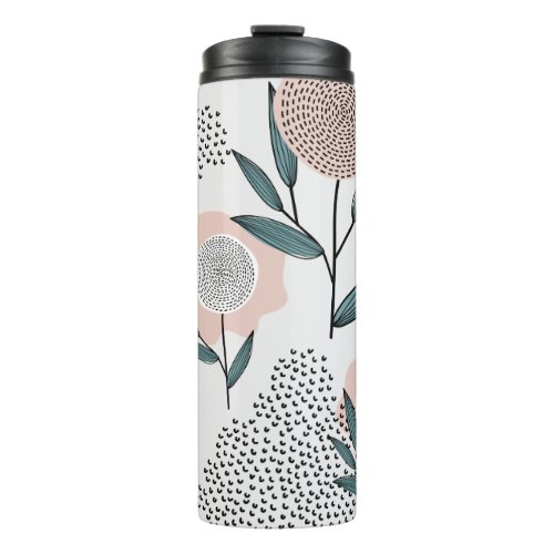 A rose thermal tumbler