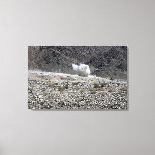 A round from an AT-4 small rocket launcher Canvas Print