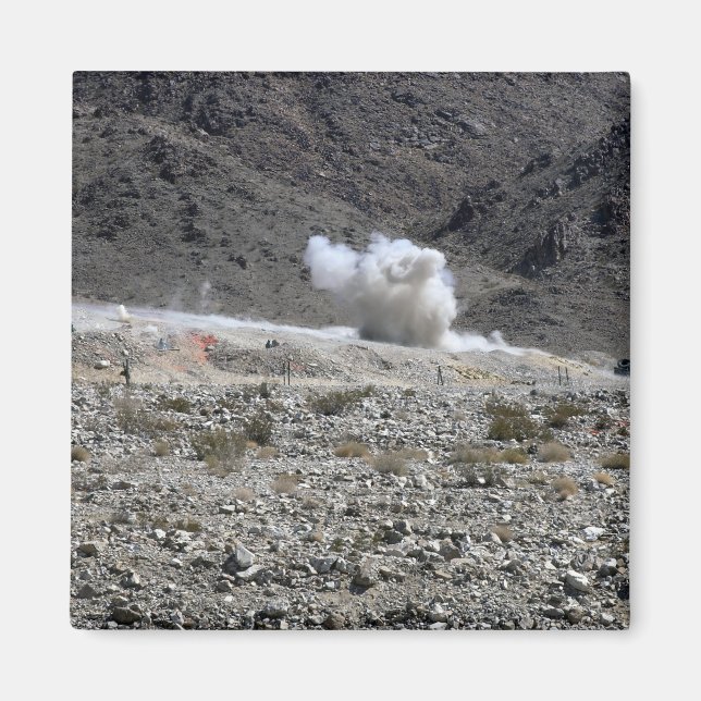 A round from an AT-4 small rocket launcher Magnet (Front)