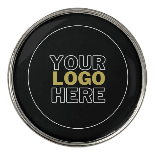 A round professional custom branded business  golf ball marker