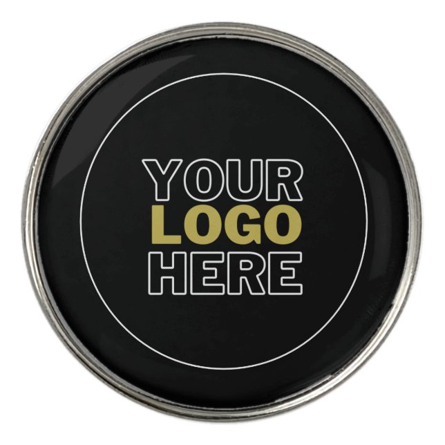 A round professional custom branded business  golf ball marker (Front)