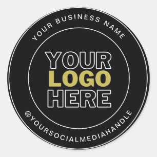 A round professional custom branded Classic Round Sticker