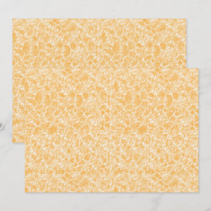 A round rug with a vibrant blend of yellow and ora invitation