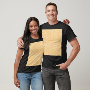 A round rug with a vibrant blend of yellow and ora T-Shirt