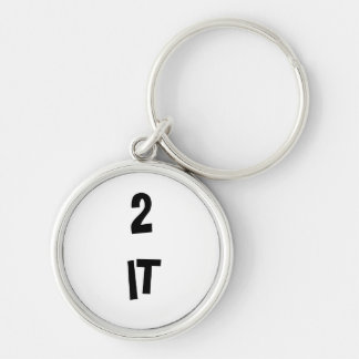 A round to it keychain