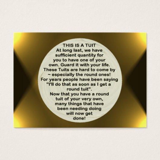 A Round Tuit ~ ATC (Front)