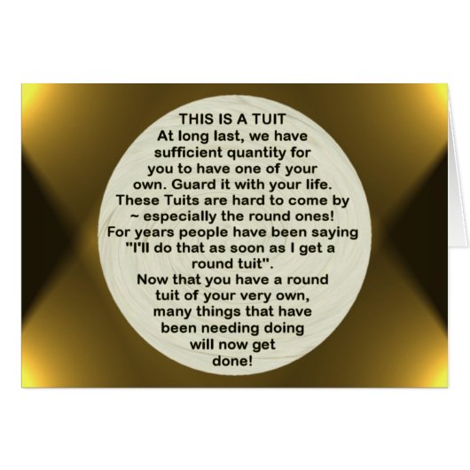 A Round Tuit ~ card (Front Horizontal)