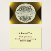 A Round Tuit ~ Chubby (Front & Back)