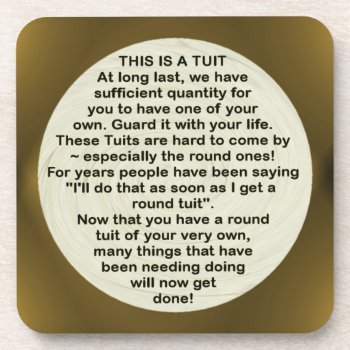 A Round Tuit ~ Cork Coaster by Andy2302 at Zazzle