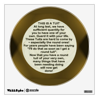 A Round Tuit ~ Decal