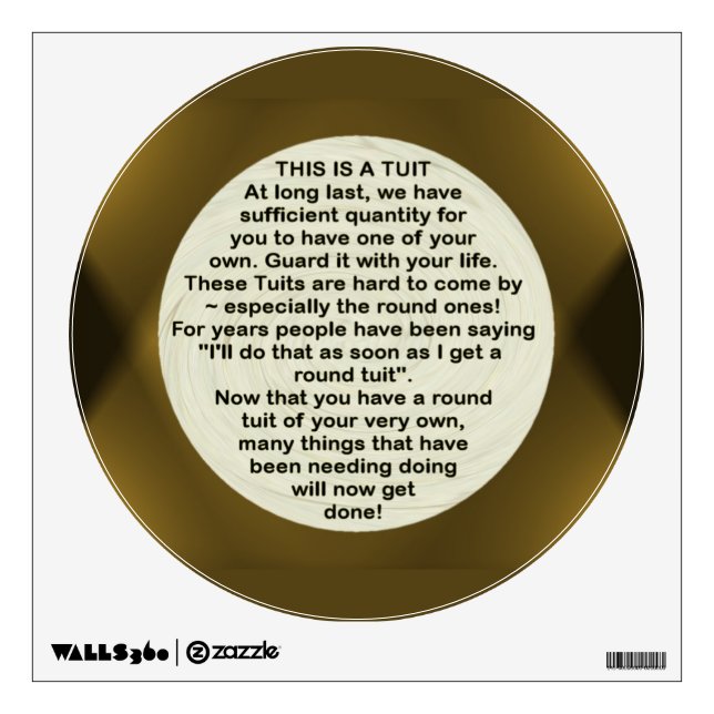 A Round Tuit ~ Decal (Front)