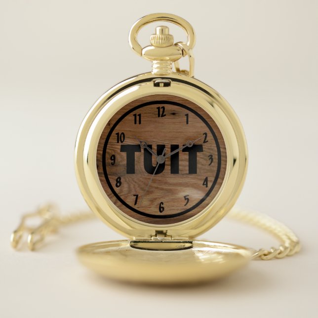 A Round Tuit Funny Pocket Watch (Inside)