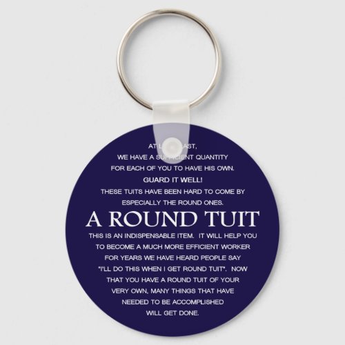 A Round Tuit Keychain