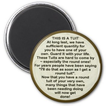 A Round Tuit ~ Magnet by Andy2302 at Zazzle