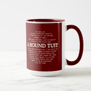 A round Tuit Mug