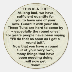 A Round Tuit ~ sticker