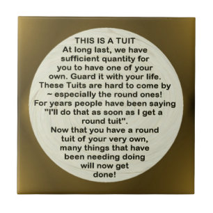 A Round Tuit ~ tile