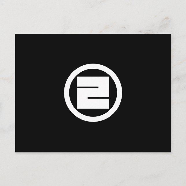 a rounded square postcard (Front)