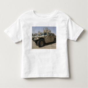 A row of humvees from Task Force Military Polic Toddler T-shirt
