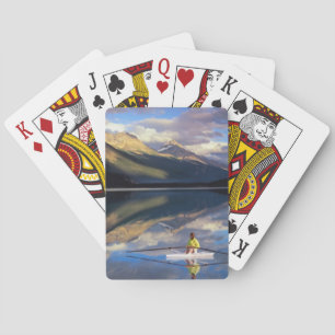 A rower on Banff Lake in the Canada MR) Poker Cards