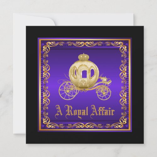 A Royal Affair Prom Invitation