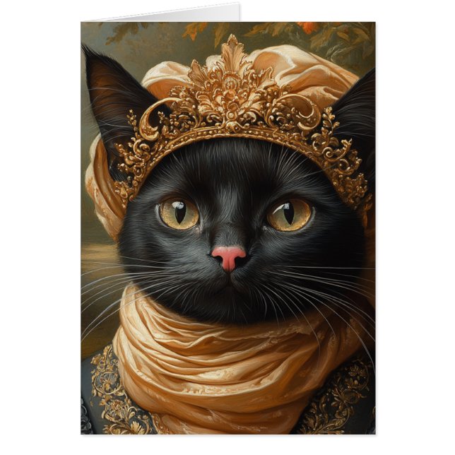 A Royal Black Cat Cards (Front)