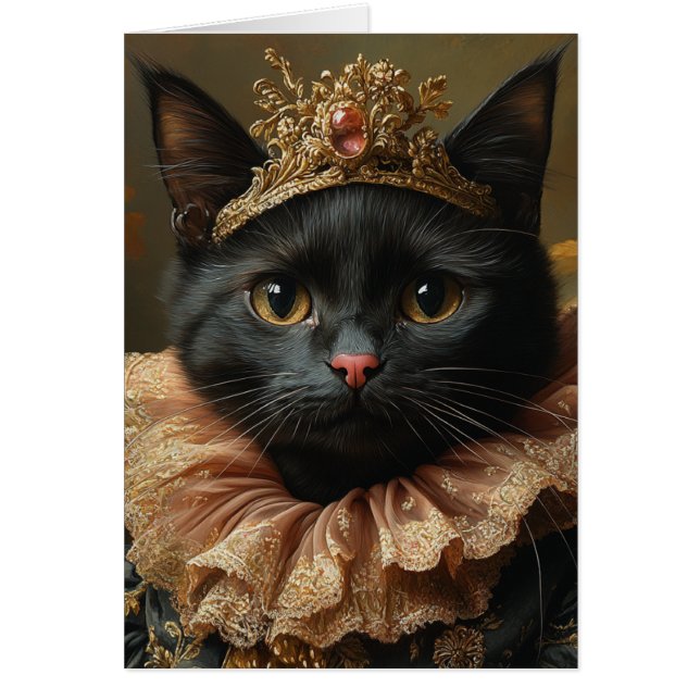 A Royal Black Cat Cards (Front)