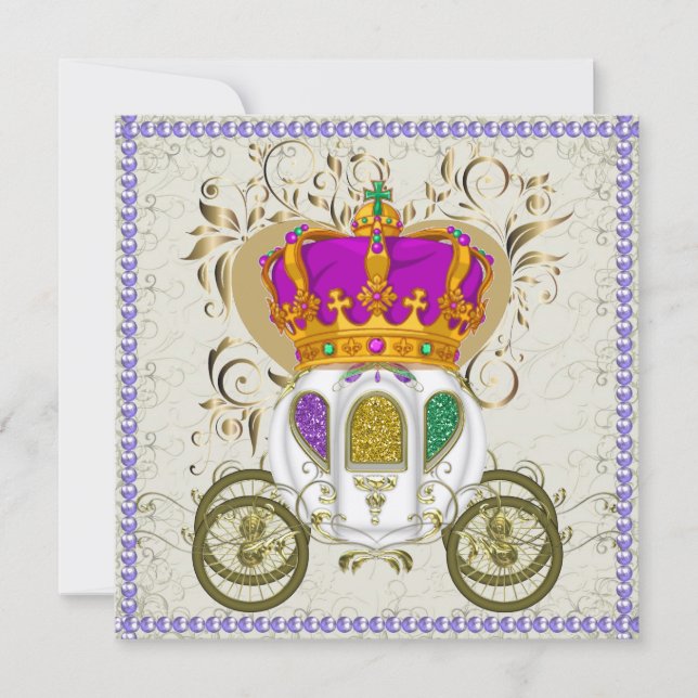 A Royal Event - Mardi Gras - Carnival - SRF Invitation (Front)