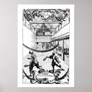 A Royal Game of Tennis in the Jeu de Paume Poster