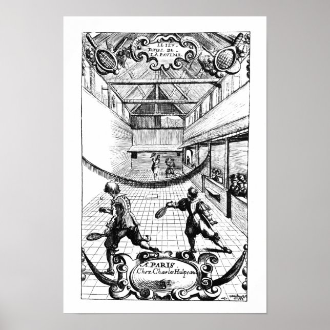 A Royal Game of Tennis in the Jeu de Paume Poster (Front)