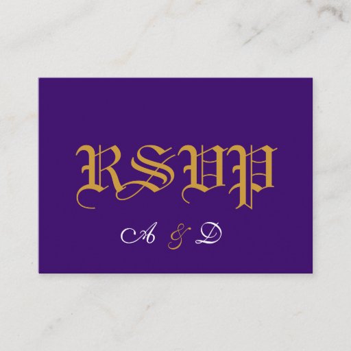 Customizable A , RSVP, BUSINESS CARD