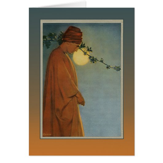 A RUBY KINDLES IN THE VINE from The Rubaiyat Cards (Front)