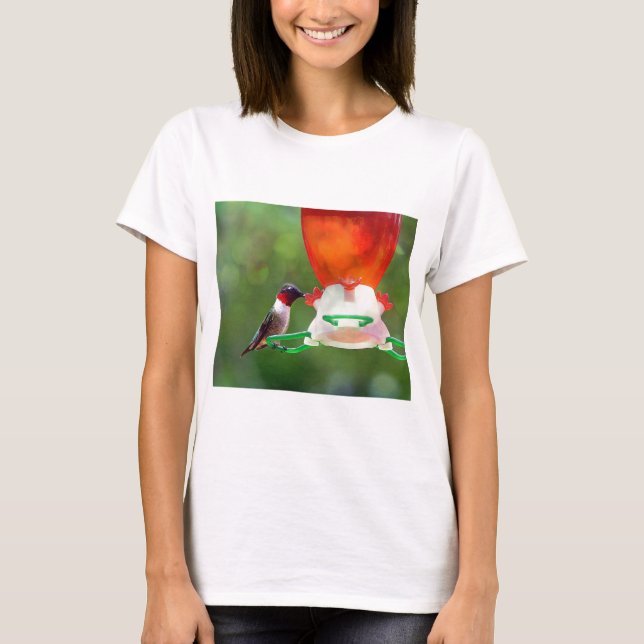 A Ruby Throated Hummingbird T-Shirt (Front)