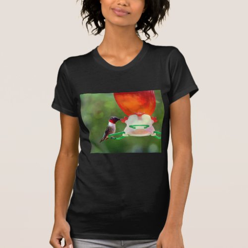 A Ruby Throated Hummingbird T_Shirt